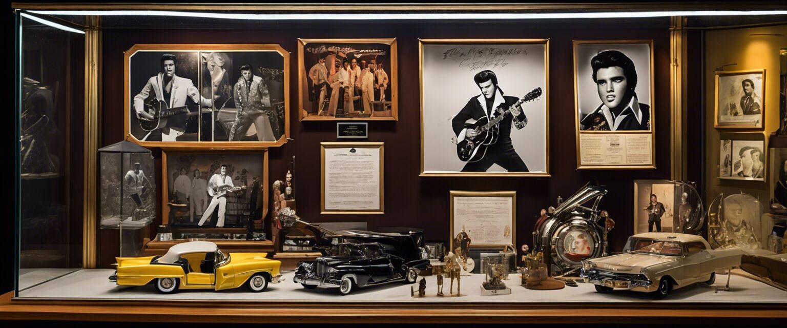 Elvis Presley Memorabilia Display