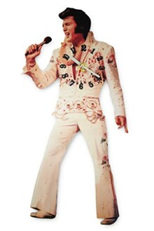 Elvis Clock Swinging Legs