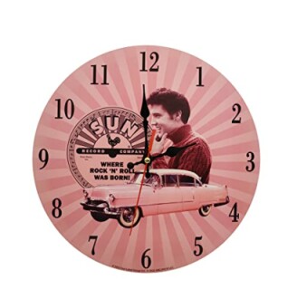 Gogailen Elvis Presley Clock Pink